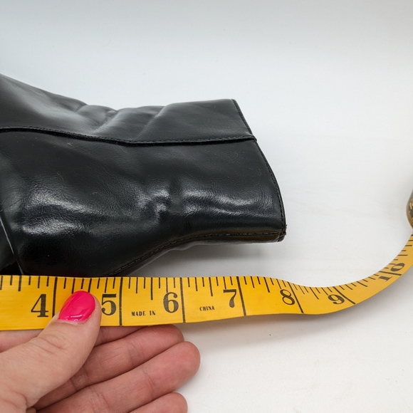 Bershka Black Patent Leather Pointy Toe Sillito Zip-up Bootie 36 US 5/6 - Picture 11 of 13